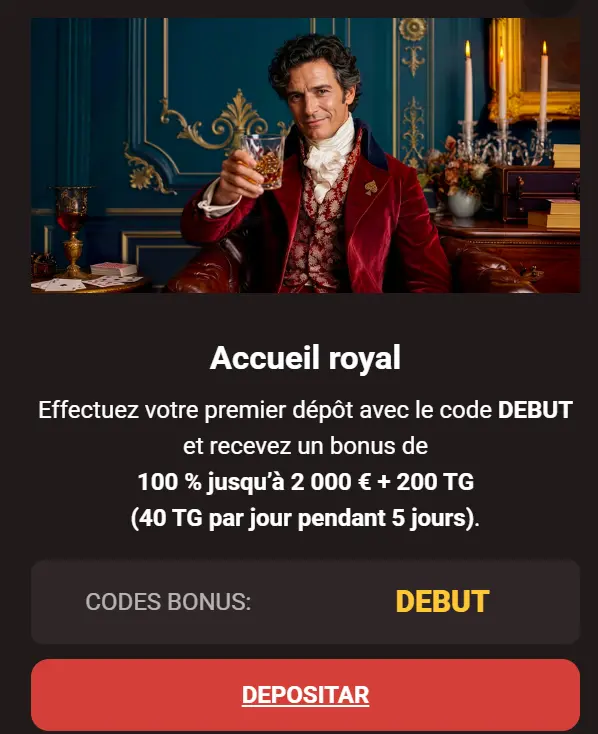 Bonus de bienvenue de Casino en ligne WinKingdom
